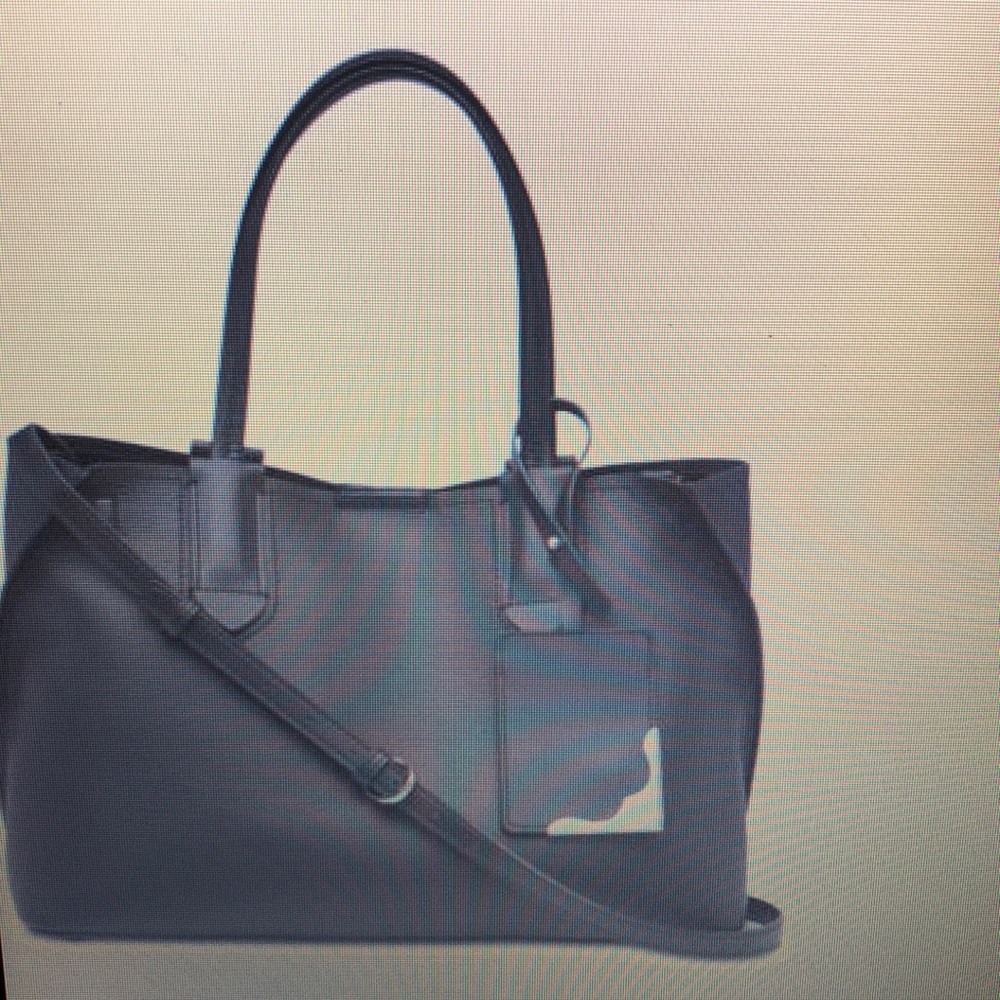 Calvin Klein Jacky Pebbled Leather Tote Bag